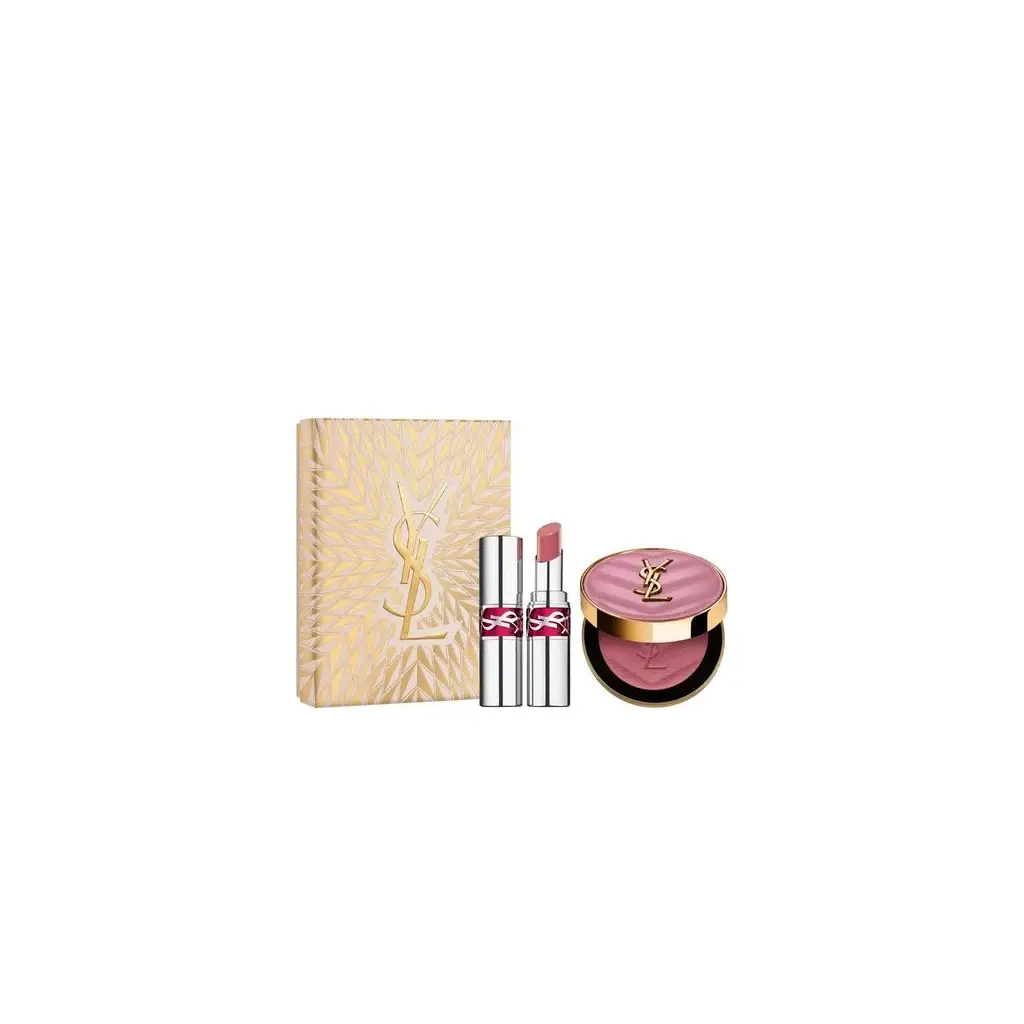 Yves Saint Laurent Make Me Blush + Loveshine Ruj - 44 Nude Lavallière